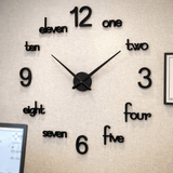 LARGE SIZE WOODEN DIY CLOCK WITH 12 INCHES NEEDLES